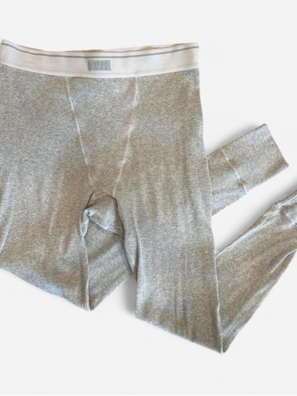 SKIMS Women's Ribbed Thermal Leggings - Light Gray